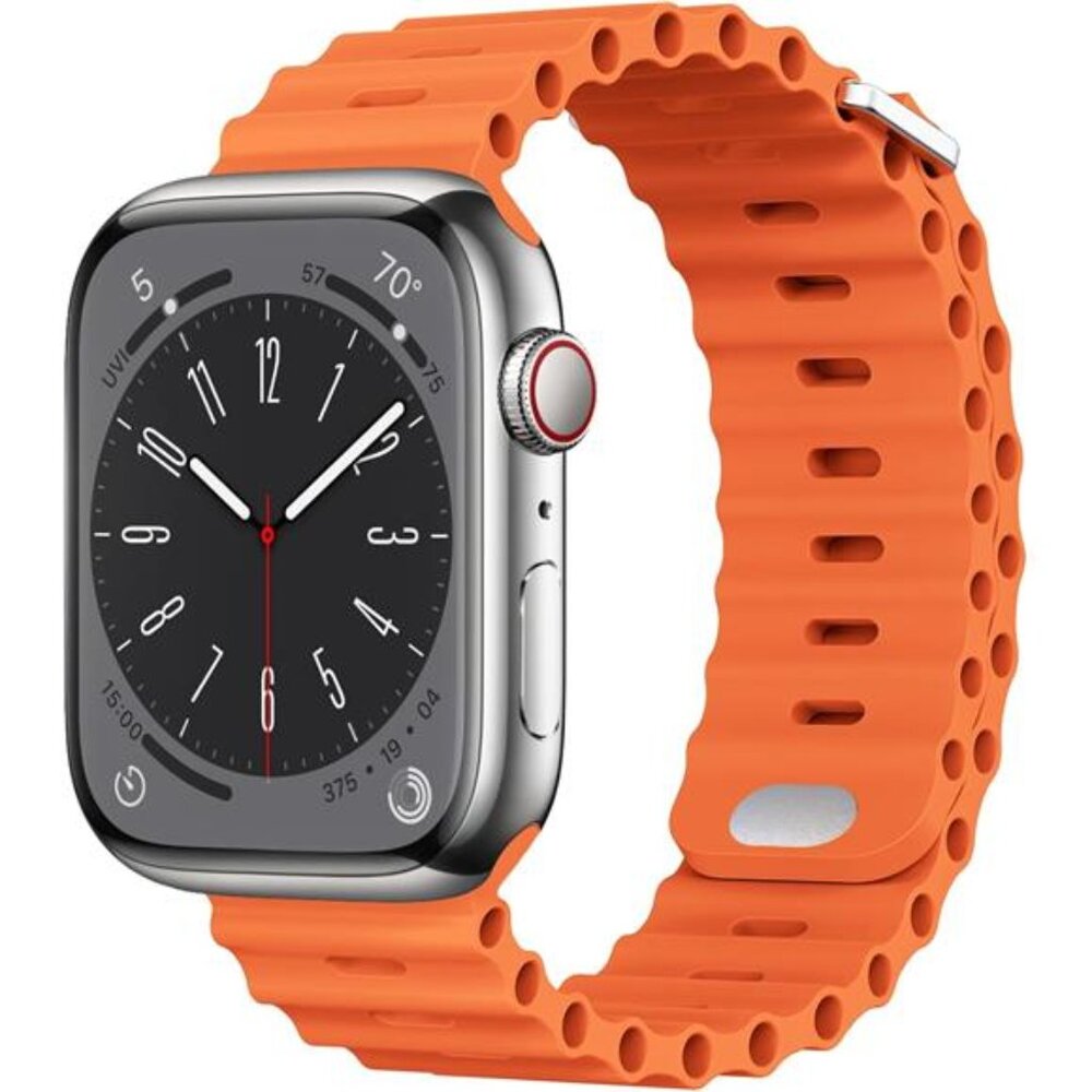 Sport Soft Silicone Compatible with Apple Watch Ocean Band Wristband Ultra 9 8 7